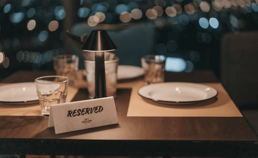 Independent restaurant dining room